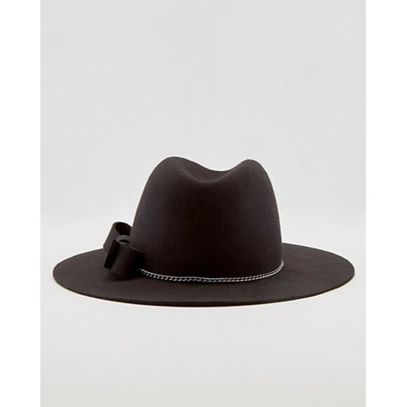 Le Chateau Wool Floppy Black Hat One Size - Picture 2 of 4